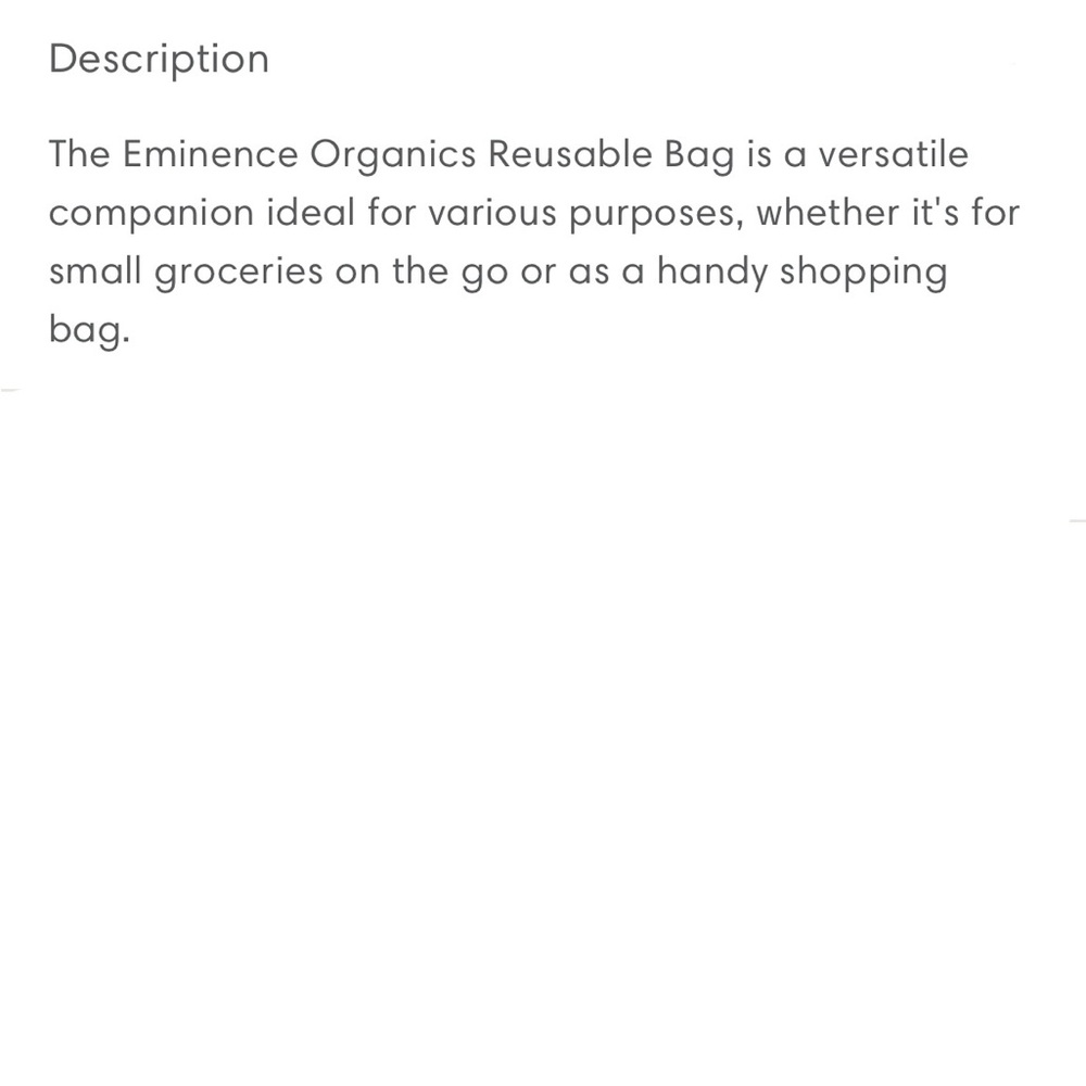 Éminence Reusable Strawberry Tote Bag NWOT - Picture 5 of 5